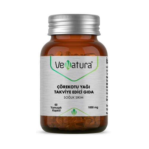 VeNatura Çörek Otu Yağı Takviye Edici Gıda 60 Yumuşak Kapsül - VeNatura