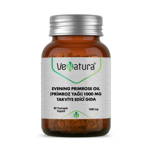 VeNatura Evening Primrose Oil (Primroz Yağı) 1000 mg 60 Kapsül - VeNatura