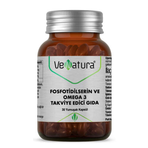 VeNatura Fosfotidilserin ve Omega 3 Takviye Edici Gıda 30 Yumuşak Kapsül - VeNatura