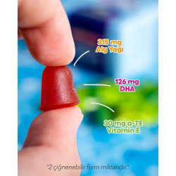 VeNatura Kids Gummy Lipozomal Omega-3 DHA Takviye Edici Gıda 30 Çiğnenebilir Form - 3