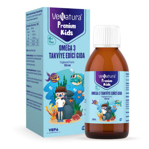 VeNatura Kids Premium Omega 3 Takviye Edici Gıda 150 ml - VeNatura