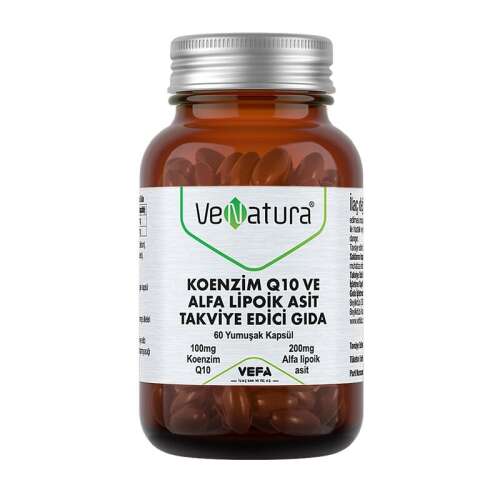 VeNatura Koenzim Q10 ve Alfa Lipoik Asit 60 Yumuşak Kapsül - 1