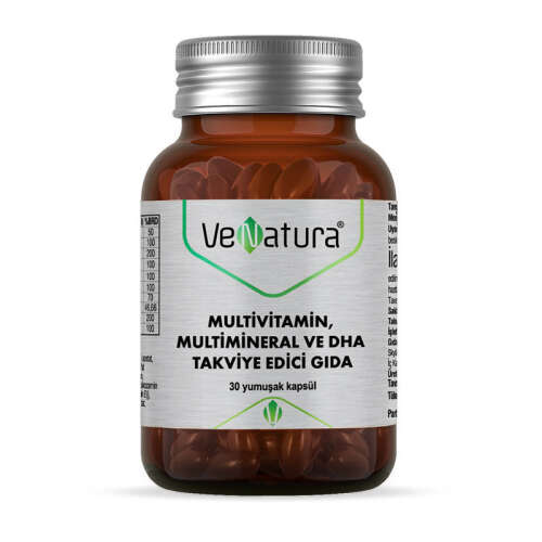 VeNatura Multivitamin, Multimineral ve DHA Takviye Edici Gıda 30 Yumuşak Kapsül - VeNatura