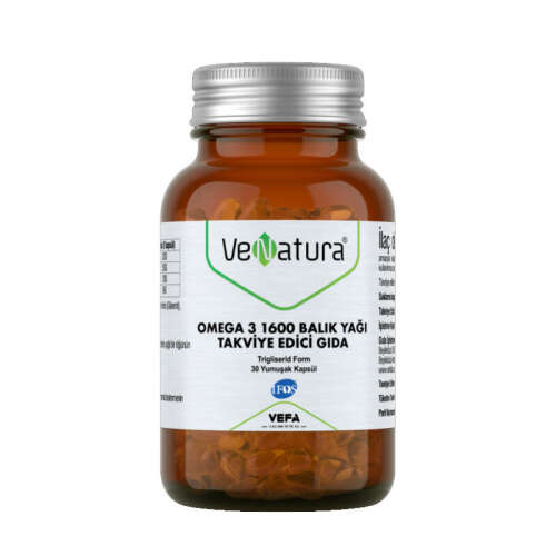 VeNatura Omega 3 1600 Balık Yağı 30 Yumuşak Kapsül - VeNatura