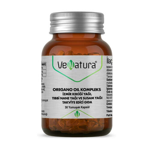 VeNatura Oregano Oil Kompleks İzmir Kekiği Yağı 30 Yumuşak Kapsül - VeNatura