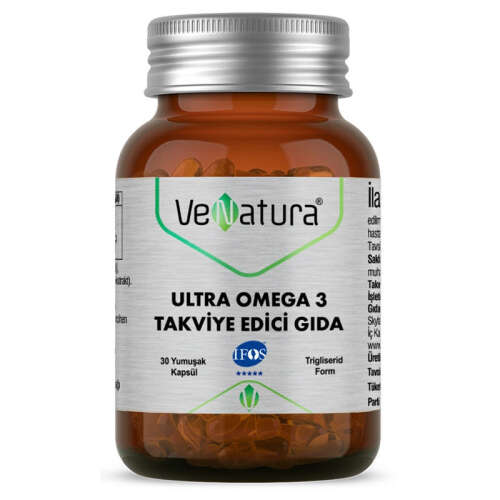 VeNatura Ultra Omega 3 Takviye Edici Gıda 30 Kapsül - 1