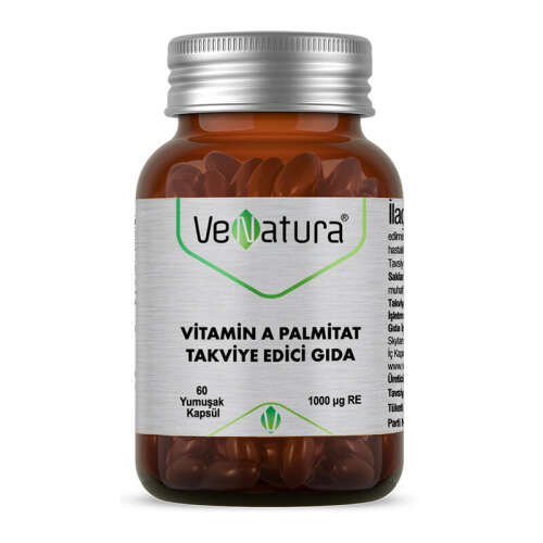 VeNatura Vitamin A Palmitat Takviye Edici Gıda 60 Yumuşak Kapsül - VeNatura