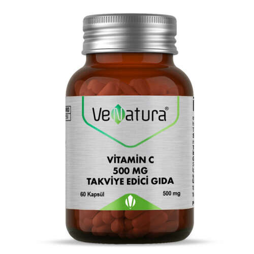 VeNatura Vitamin C 500 MG Takviye Edici Gıda 60 Kapsül - VeNatura
