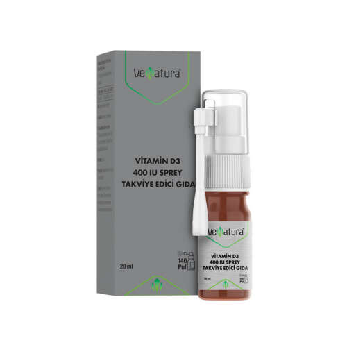 VeNatura Vitamin D3 400 IU Sprey Takviye Edici Gıda 20 ml - VeNatura