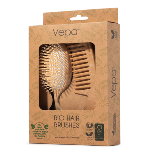 Vepa Bio Hair Brushes 2li SET - Vepa