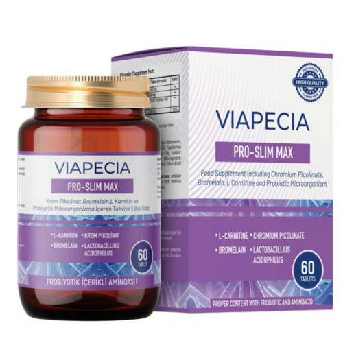 Viapecia Pro-Slim Max Takviye Edici Gıda 60 Tablet - Viapecia