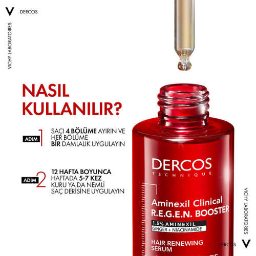 Vichy Dercos Aminexil R.E.G.E.N Booster Saç Dökülmesine Karşı Serum 90 ml - 4
