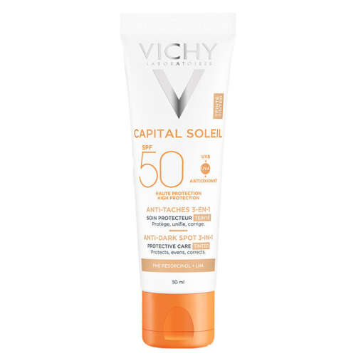 Vichy Capital Soleil Spf 50+ Anti Dark Spots Leke Karşıtı Renkli Güneş Kremi 50 ml - Vichy