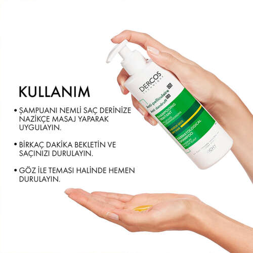 Vichy Dercos Anti Dandruff Kepek Karşıtı Şampuan 390 ml - Kuru Saçlar - 9