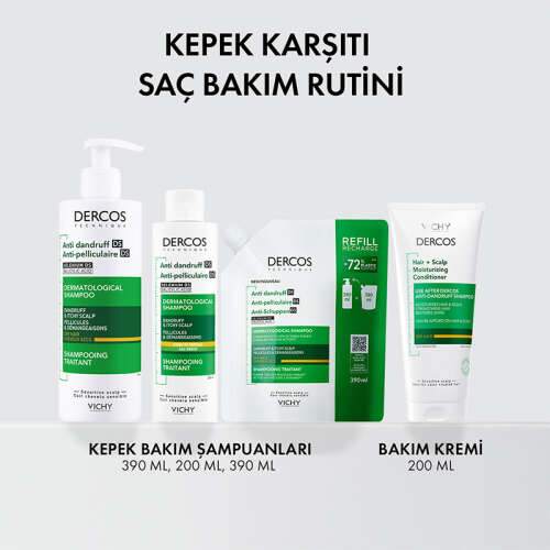Vichy Dercos Anti Dandruff Kepek Karşıtı Şampuan 390 ml - Kuru Saçlar - 10