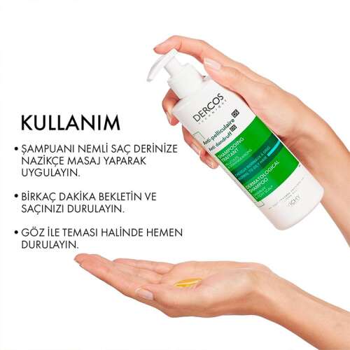 Vichy Dercos Anti Dandruff Kepek Karşıtı Şampuan 390 ml - Normal ve Yağlı Saçlar - 6