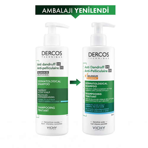 Vichy Dercos Anti Dandruff Kepek Karşıtı Şampuan 390 ml - Normal ve Yağlı Saçlar - 4