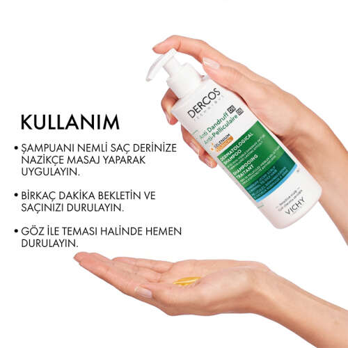 Vichy Dercos Anti Dandruff Kepek Karşıtı Şampuan 390 ml - Normal ve Yağlı Saçlar - 5