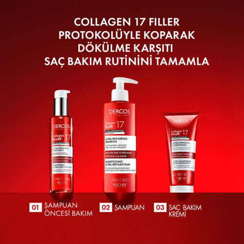 Vichy Dercos Collagen 17 Filler Saç Bakım Kremi 200 ml - 3