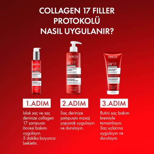 Vichy Dercos Collagen 17 Filler Saç Bakım Kremi 200 ml - 4