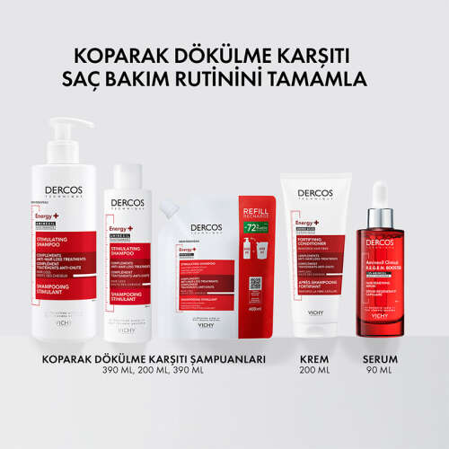 Vichy Dercos Energising Saç Dökülmesine Karşı Şampuan 200 ml - 5