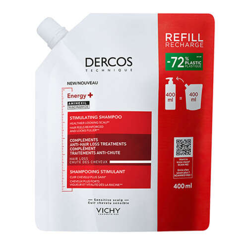 Vichy Dercos Energising Saç Dökülmesine Karşı Şampuan 400 ml - Refill - Vichy