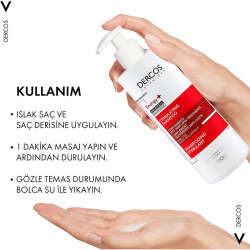 Vichy Dercos Energising Saç Dökülmesine Karşı Şampuan 400 ml - 3