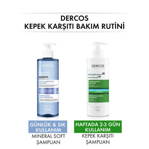Vichy Dercos Mineral Soft Şampuan 400 ml - 3
