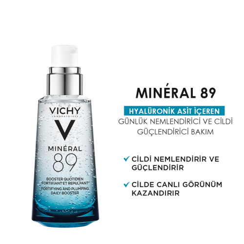 Vichy Mineral 89 Mineralizing Water + Hyaluronic Acid 50 ml Serum - 2