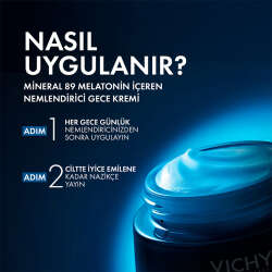 Vichy Mineral 89 Moisture Melatonin İçeren Nemlendirici Gece Kremi 50 ml - 4