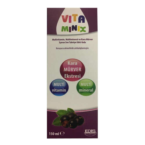 Vita Minix Multivitamin İçerikli Sıvı Takviye Edici Gıda 150 ml - Edis Pharma