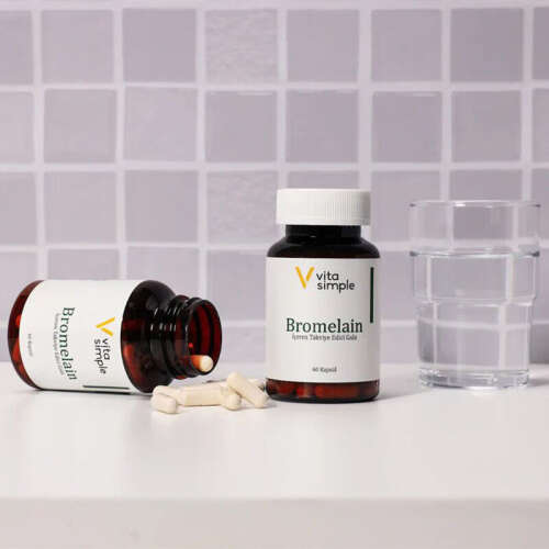 Vita Simple Bromelain İçeren Takviye Edici Gıda 60 Kapsül - 4