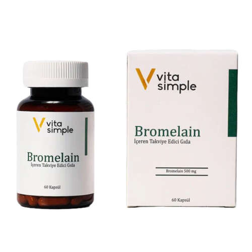 Vita Simple Bromelain İçeren Takviye Edici Gıda 60 Kapsül - Vita Simple
