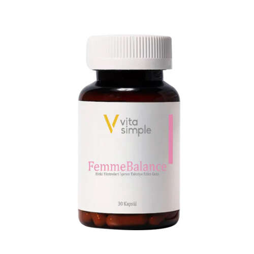 Vita Simple Femme Balance Bitkisel Ekstreleri İçeren Takviye Edici Gıda 30 Kapsül - Vita Simple