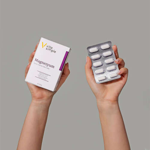 Vita Simple Magnezyum İçeren Takviye Edici Gıda 60 Tablet - 4