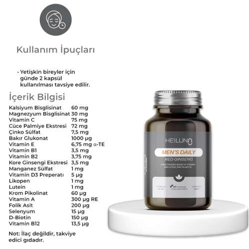 Vitaberg Mens Daily Multivitamin 60 Kapsül - 3