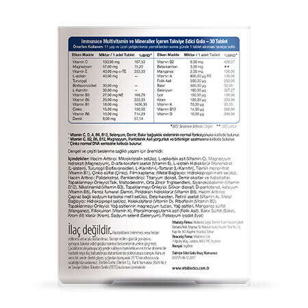 Vitabiotics İmmunace İmmune System 30 Tablets - 2