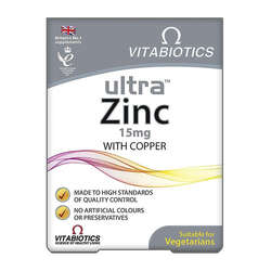 Vitabiotics Ultra Zinc 15 mg Takviye Edici Gıda 60 Tablet