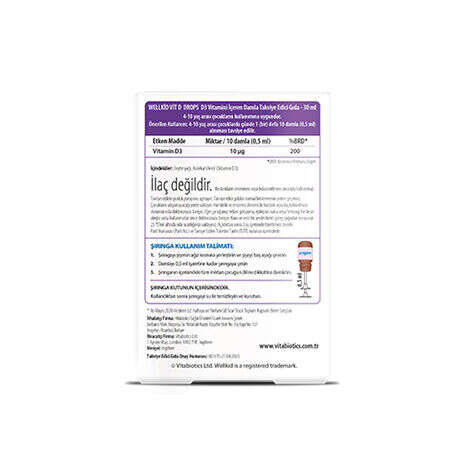Vitabiotics Wellkid Vit Drops Vitamin D3 Takviye Edici Gıda 30 ml - 2