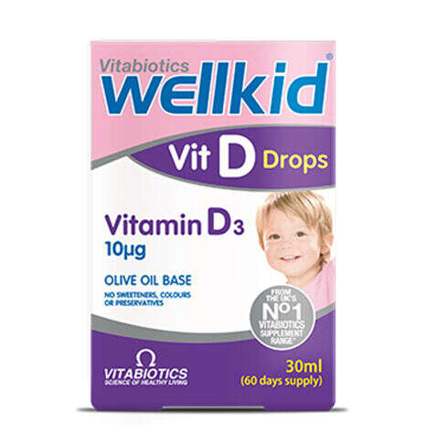 Vitabiotics Wellkid Vit Drops Vitamin D3 Takviye Edici Gıda 30 ml - Vitabiotics