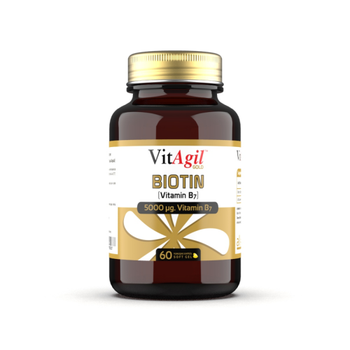 Vitagil Gold Biotin 5000 Mcg İçeren Takviye Edici Gıda 60 Kapsül - Allergo İlaç