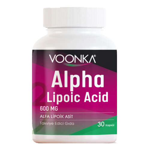 Voonka Alpha Lipoic Acid 600mg 30 Kapsül - Voonka