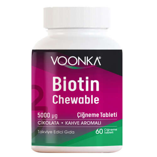 Voonka Biotin Chewable Takviye Edici Gıda 60 Tablet - Voonka