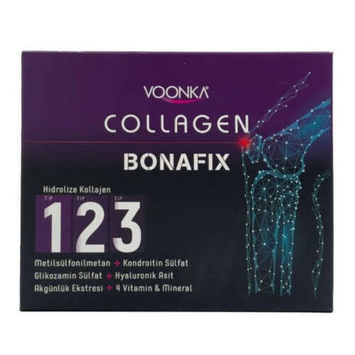 Voonka Collagen Bonafıx Tip I,II,III Takviye Edici Gıda 30 Saşe - Voonka