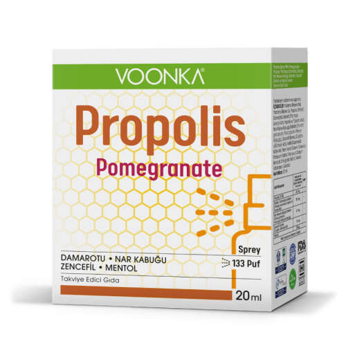 Voonka Propolis Pomegranate Takviye Edici Gıda Sprey 20 ml - Voonka