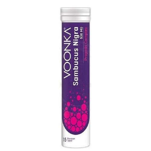 Voonka Sambucus Nigra Propolis Complex Kara Mürver 15 Efervesan Tablet - Voonka
