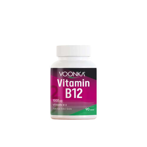 Voonka Vitamin B12 İçerikli Takviye Edici Gıda 90 Tablet - Voonka