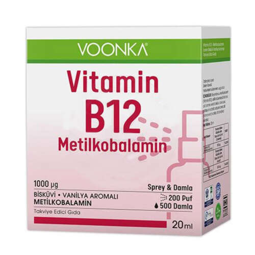 Voonka Vi̇tami̇n B12 Meti̇lkobalami̇n 20 ml - Voonka