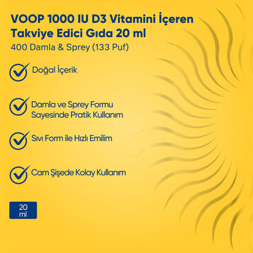 Voop D3 Vitamin 20 ml - 11