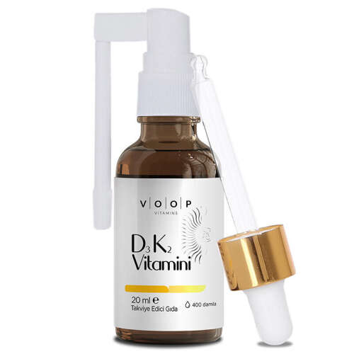 Voop D3K2 Vitamin İçeren Takviye Edici Gıda 20 ml - Voop